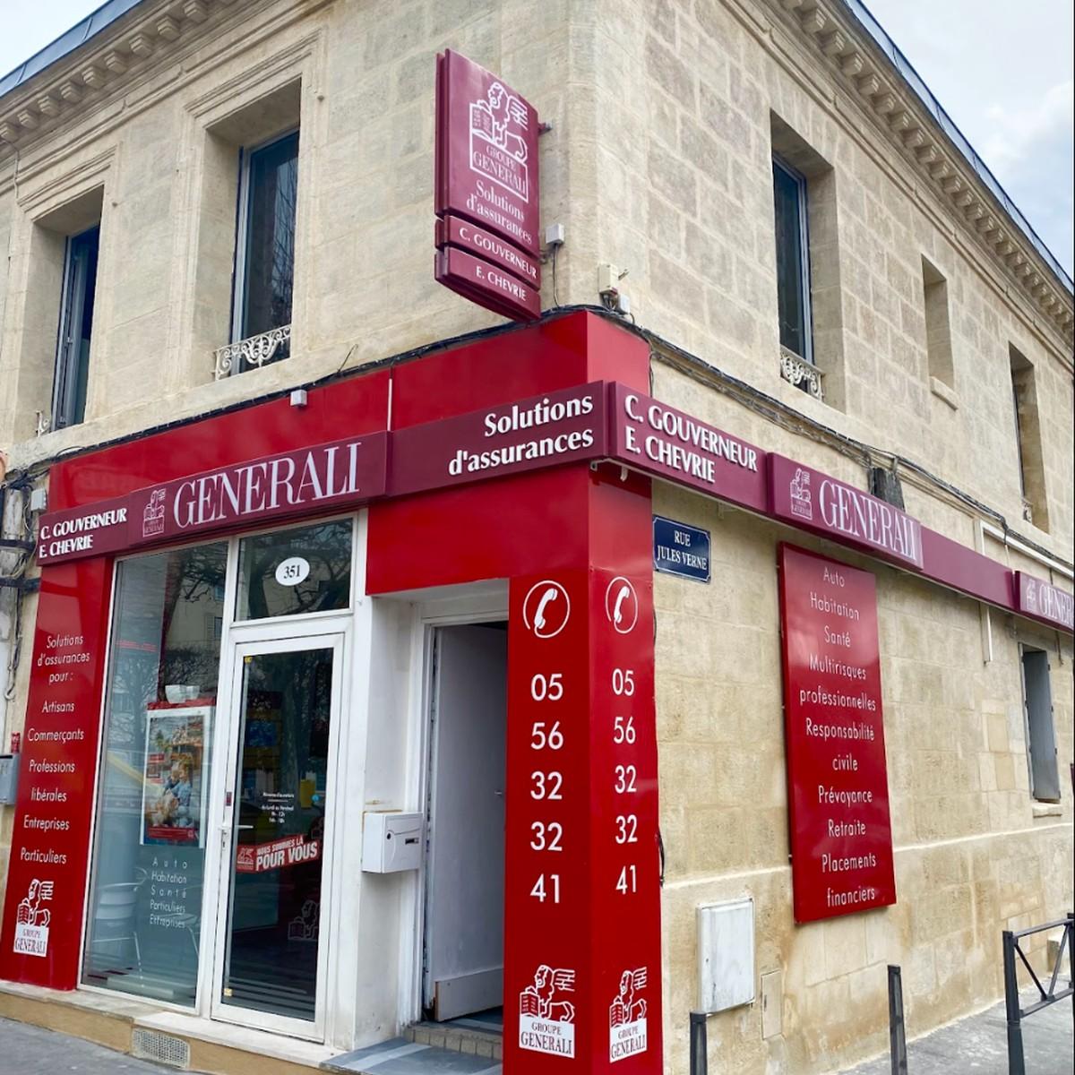 Façade de l'agence Generali Patrimonia Assurances, 351 avenue Thiers à Bordeaux