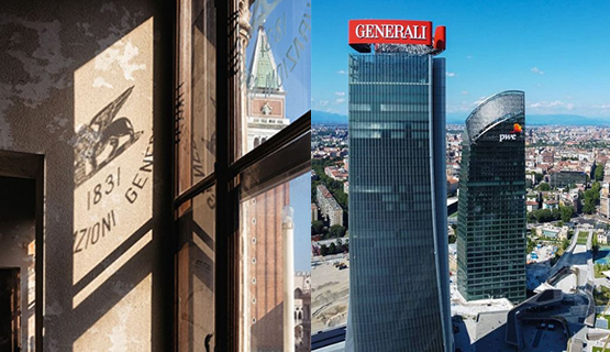 Sièges de Generali - Venise et Milan