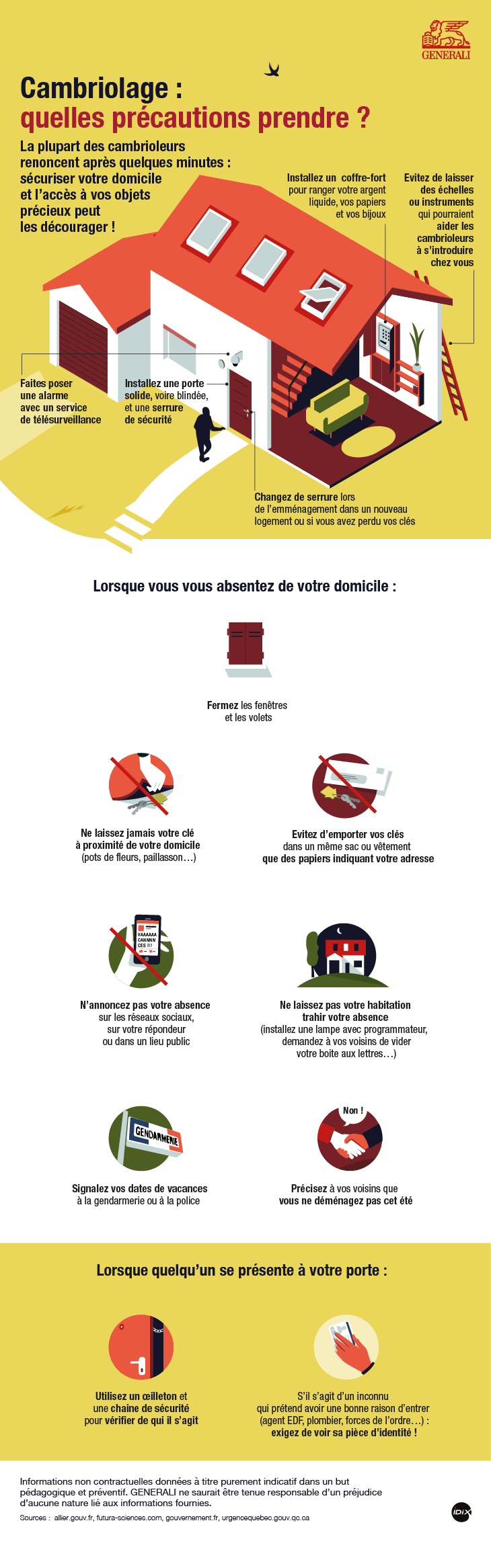 Infographie prevention cambriolage