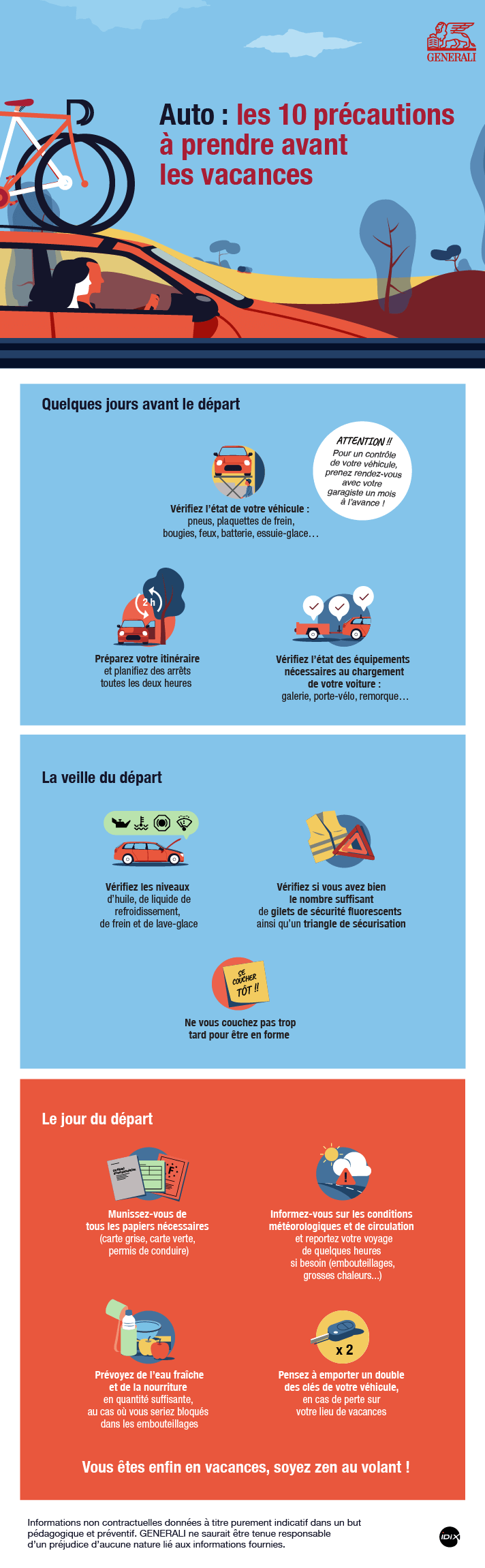 infographie auto depart vacances