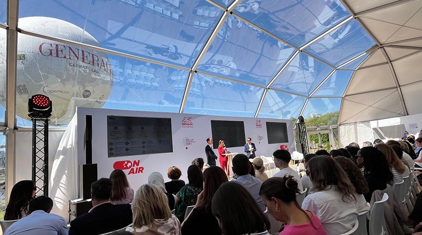 Conférences inauguration ballon Generali