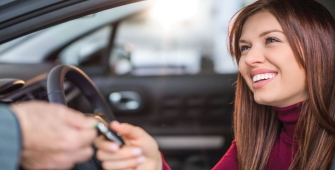 contrôle d'une femme au volant