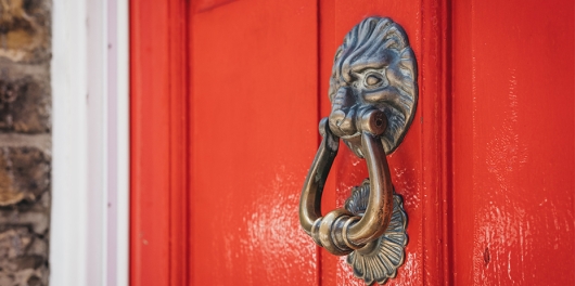 heureur de porte en forme de lion