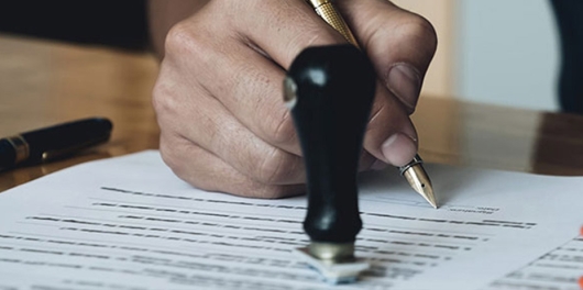 Signature d'un bail commercial
