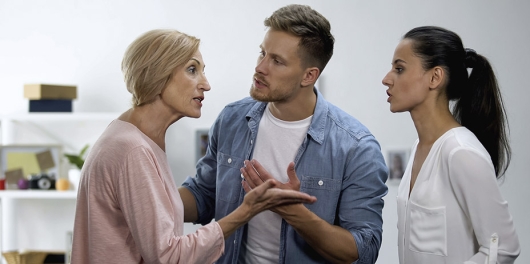 Une famille qui se dispute