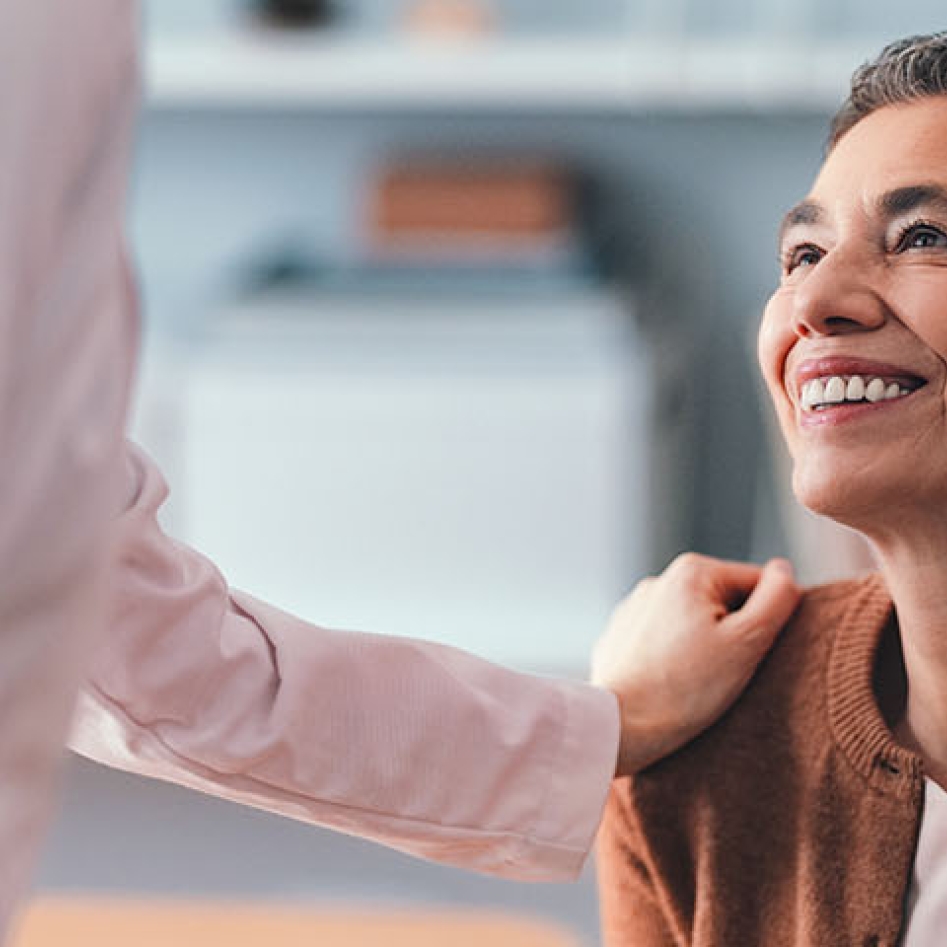 Une femme et son médecin